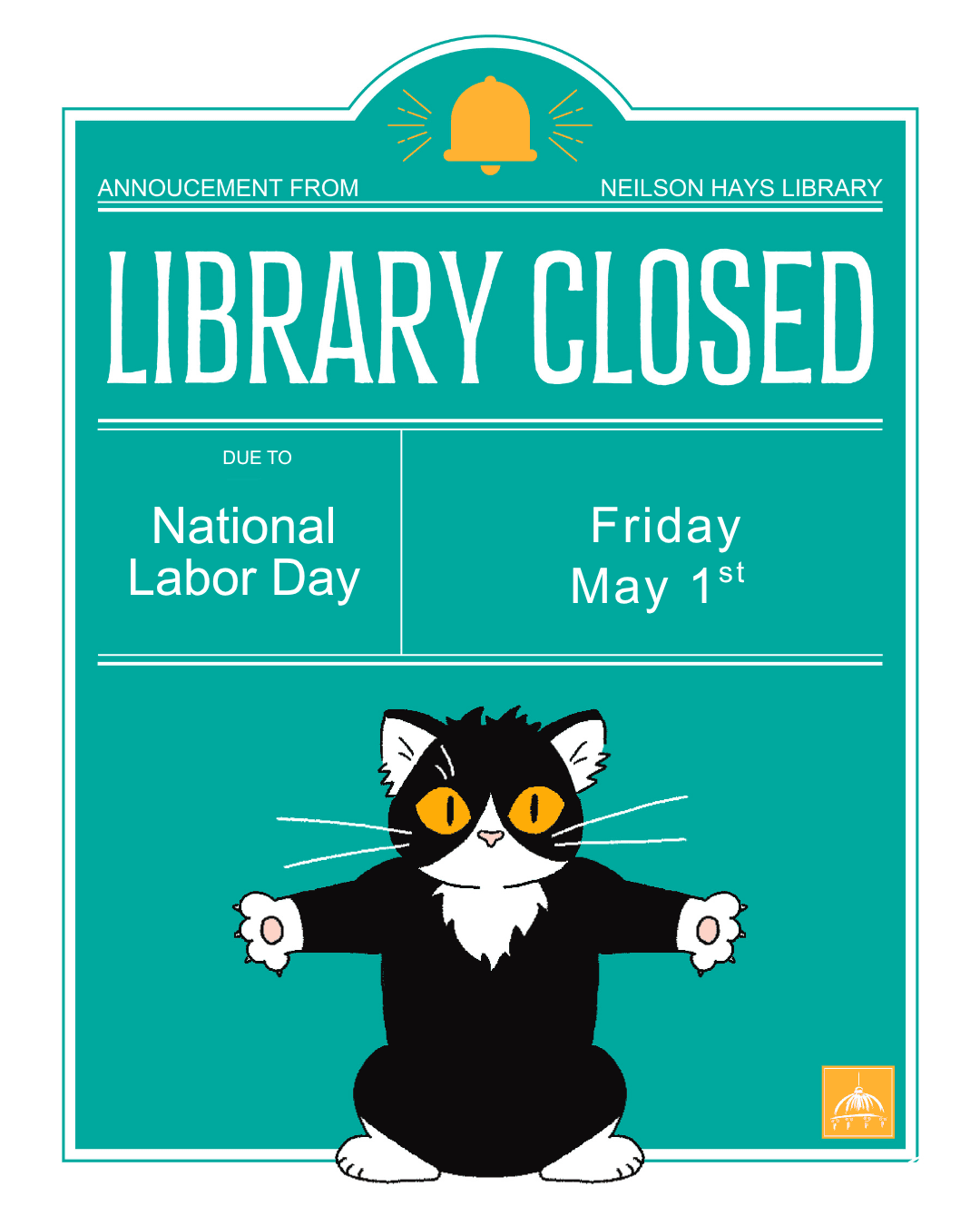 Closed for the National Labor Day