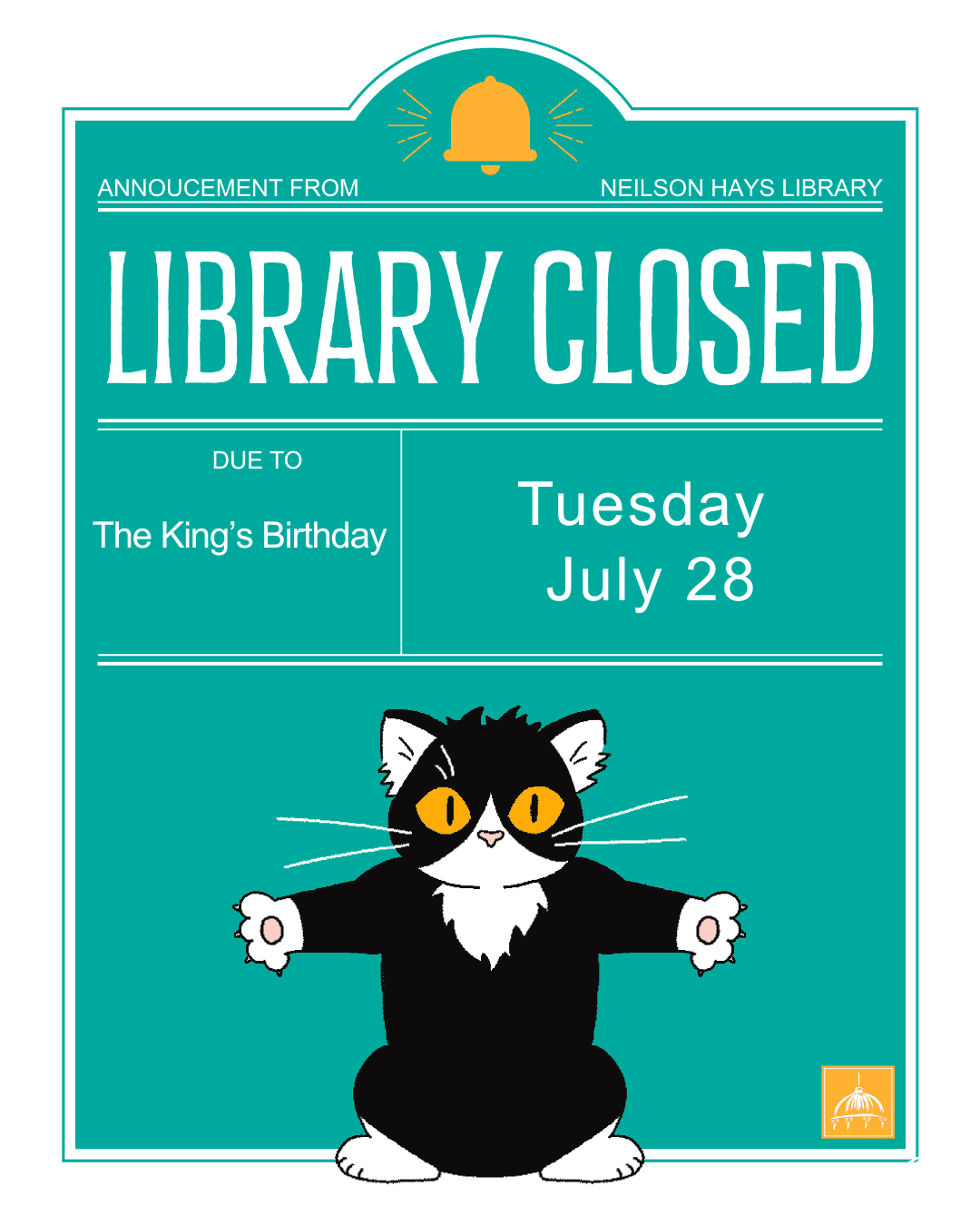 Library Closure in July